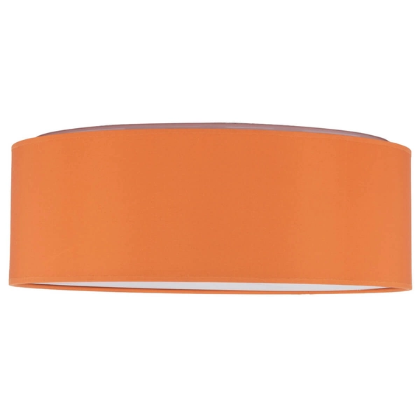 Okrągła lampa nasufitowa Nicola 10153 owalna biała pomarańczowa