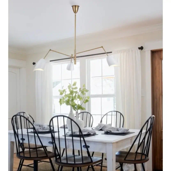 Lampa sufitowa regulowana RAGNO ST-8625P white mosiądz biała