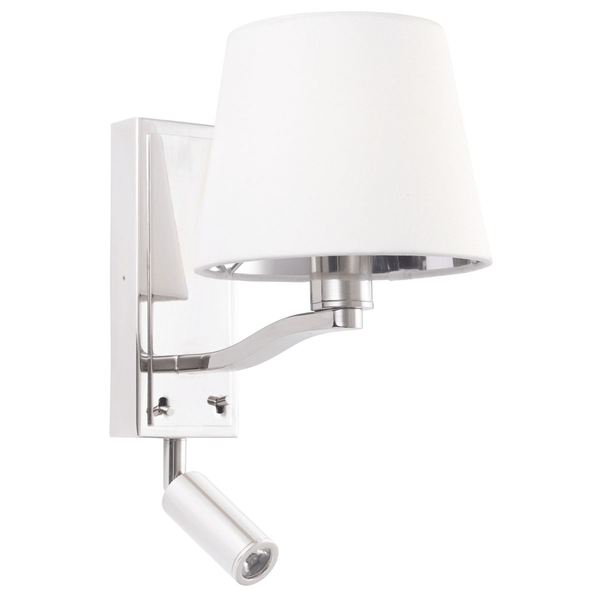 Kinkiet nad łóżko Harvey 73027 LED 6W 3000K spot regulowany biały nikiel
