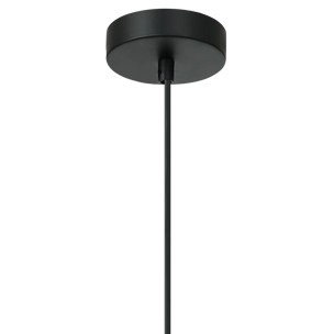Wisząca LAMPA modernistyczna GROSETTA PND-53423-1-BK Italux prostokątny zwis do sypialni czarna