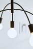 Sufitowa lampa sypialniana Crux czarna nad łóżko loft
