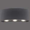 Grafitowa lampa ścienna Carlo LED 4,8W minimalistyczna