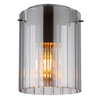 Podłużna sufitowa lampa Tulivar 15904DS tuba szklana przydymiona szary