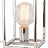 Stojąca LAMPA stołowa SIGALO MT-BR4366-T1 CH Italux industrialna LAMPKA nocna do sypialni klatka loft chrom