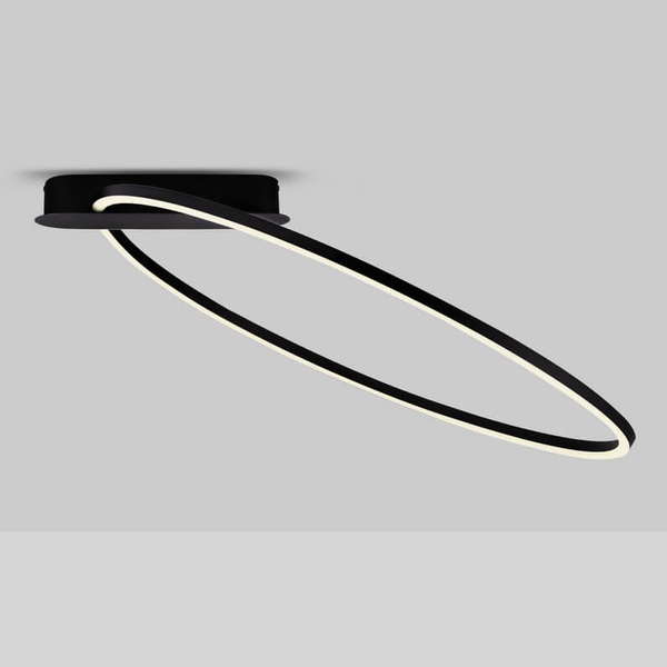 Lampa sufitowa COMARAPA LE44673 LED 30W 3000K ring do salonu czarna