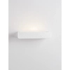 Prostokątna lampa ścienna z gipsu FILANSO LE45578 podłużna biała