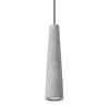 Zwisająca lampa Electra SL.1347 Sollux sopel betonowa czarna