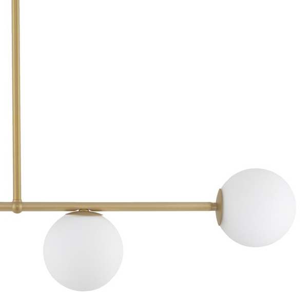 Loftowa LAMPA sufitowa GAMA 33332 Sigma metalowa 3- płomienna sticks molekuły złote białe