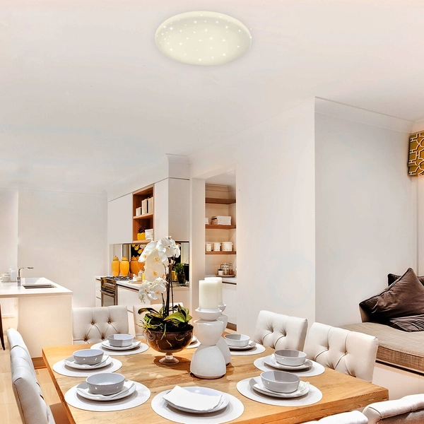 Nowoczesny plafon Danny 5447 Rabalux LED 80W 3000-6500K z pilotem biały