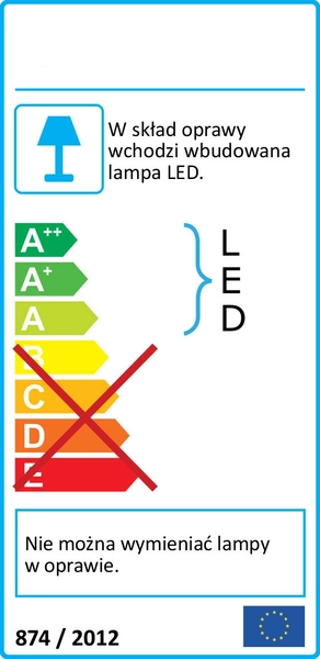 Taśma LED 14,4W 6500K IDEUS 03035 1260lm biała zimna IP65 pasek 3 metry
