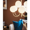 LAMPA wisząca BIANCO 107994 Markslojd szklana OPRAWA molekuły ZWIS kule balls białe złote