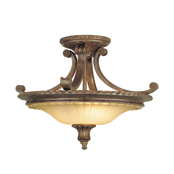 Sufitowa lampa klasyczna Stirling Castle FE-STIRLING-CASTLESF Feiss brązowa złota
