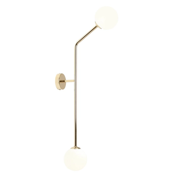 Nowoczesny kinkiet Pure 1064D30_2 Aldex złota lampa kule na przedpokój