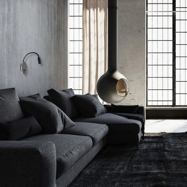 Kinkiet LAMPA ścienna BASE ML6354 Milagro regulowana OPRAWA metalowa LED 10W 4000K z portem USB czarna