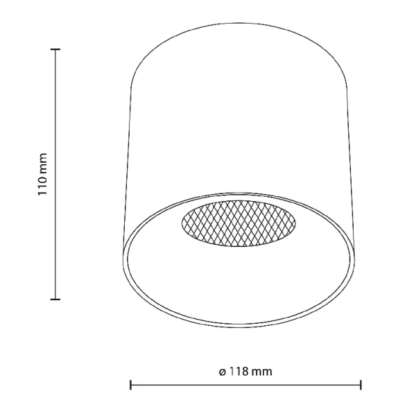 Downlight do sypialni Blaze 18162 LED 30W 3000-6000K tubka czarna