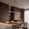 Liniowa lampa wisząca MERIDA 1752 złota LED 15W 3000-6000K CCT belka