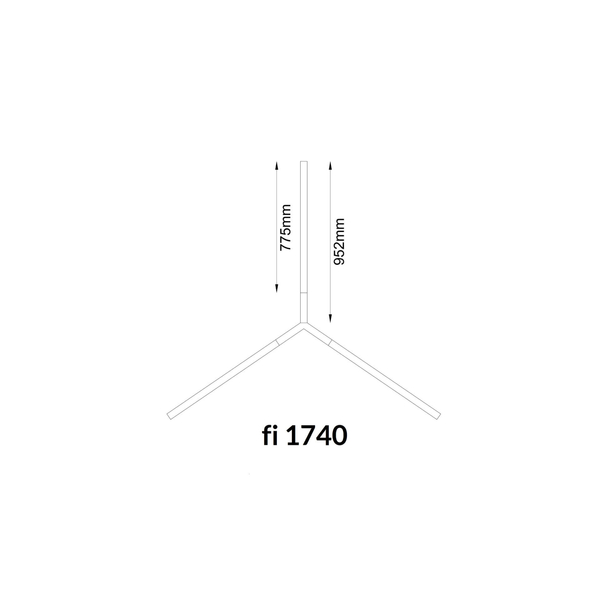 Salonowa lampa podwieszana Trikal 5223 LED 42W 3000K czarny