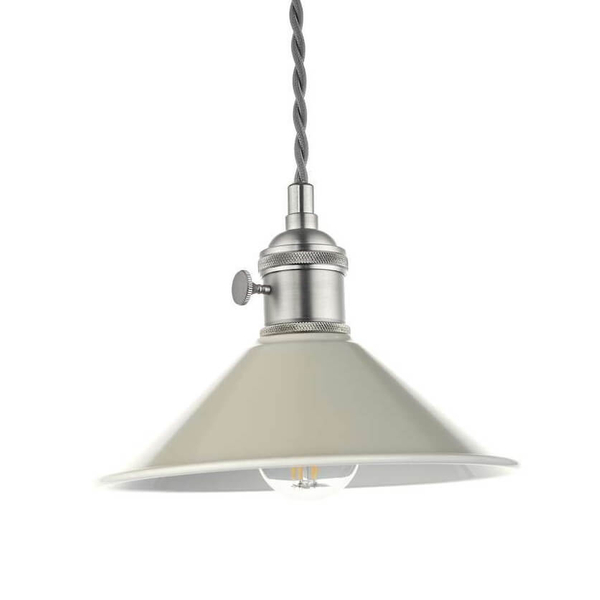 Wisząca lampa nad stół Hadano HAD0161-06 Dar Lighting chrom szara