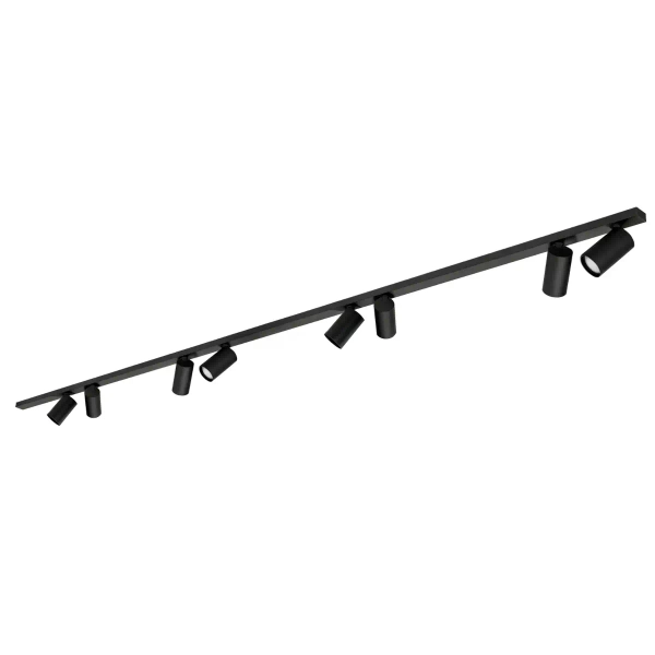 Narożna lampa sufitowa Bora 1624 listwa ze spotami czarny