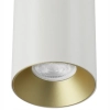 Sufitowa lampa spot CGSPOTLEDWHITEGOLD15 metalowa tuba biała złota