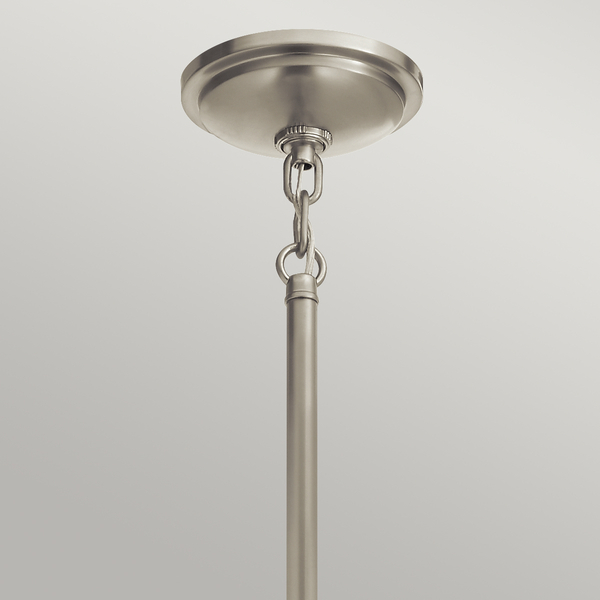 Lampa do kuchni wisząca QN-TOLLIS-P-BN biała nikiel