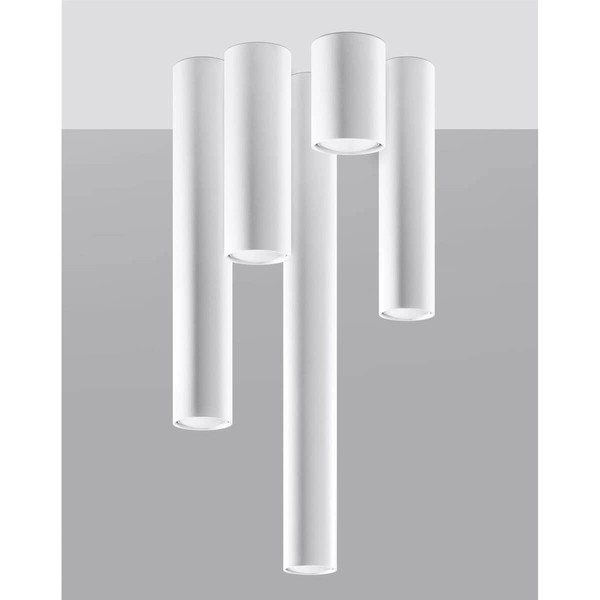 Metalowa lampa sufitowa SL.0996 salonowy dwonlight biały