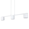 Potrójna zwisająca lampa Mila 3 41350 do jadalni metalowa biała