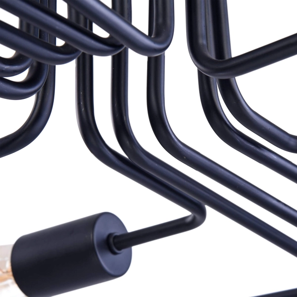 Industrialna LAMPA sufitowa GILBERT T532CL-12B Maytoni metalowa OPRAWA sticks czarne