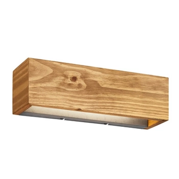 Prostokątna lampa ścienna BRAD 223790130 LED 13,5W 3000K drewniany