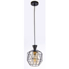 Geometryczna lampa wisząca VEN W-5291/1 BK industrialny czarny miodowy
