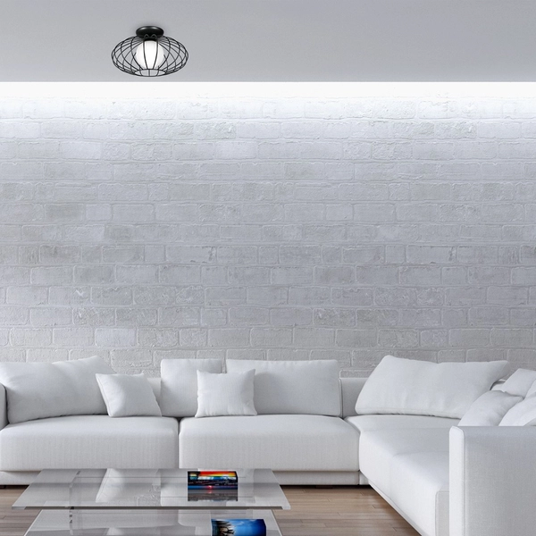 Lampa sufitowa KRONOS MLP4425 druciana do salonu czarna