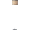 Podłogowa lampa do salonu Wiley 99091/09 ratanowa czarna beżowa