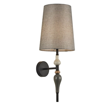 Kinkiet ścienny Nerom WL-22374-BK Italux do holu metalowa szary czarny