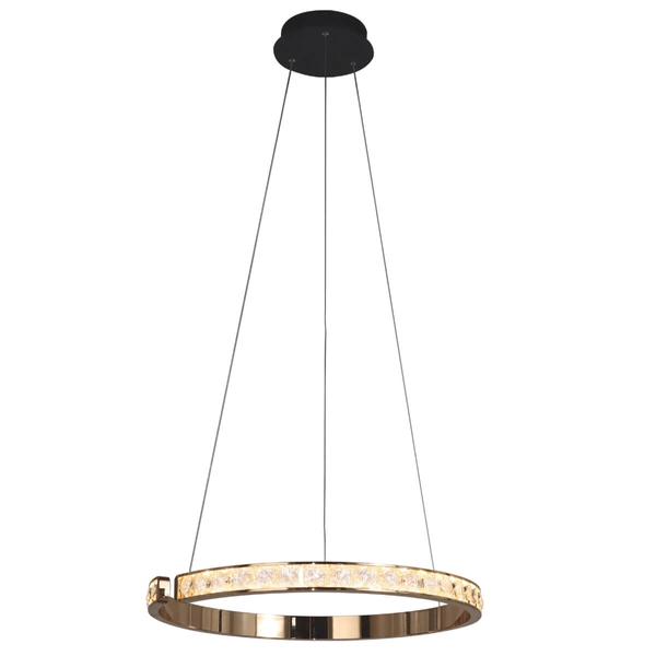 Lampa zwisowa Muriel MD4996-1-3GBD Zumaline LED 3000K 60W glamour złota