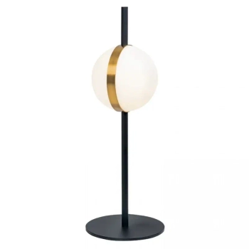 Kulista lampa stołowa 2004 LED 8W 3000K kula szklana czarna biała