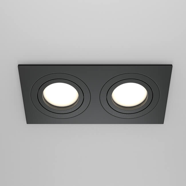 Wpuszczana lampa sufitowa Atom DL024-2-02B spot czarny