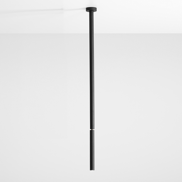 Czarna tuba Stick 1084PL_G1_L Aldex obrotowa sufitowa lampa minimalistyczna