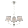 Potrójna lampa wisząca Marble MAR5338-EH Dar Lighting do kuchni na łańcuchu srebrna