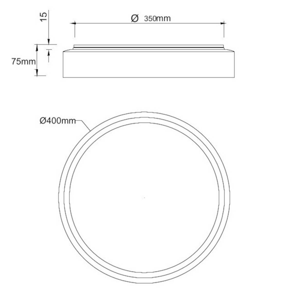 Okrągła lampa sufitowa Felis R64391080 LED 24W 2700-6500K czarny złoty