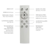 Plafon na pilot ARENDA czarna 11627-18 1xLED 36W 2700-5000K z regulacją jasności