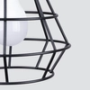 Stalowa wisząca lampa Suba SL.1167 Sollux LED 15W koszyk czarna