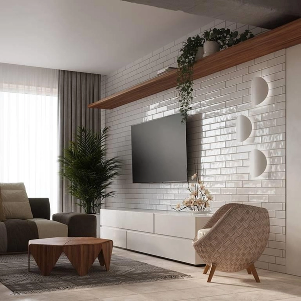 LAMPA ścienna SL.0934 metalowa OPRAWA kinkiet kamień biały