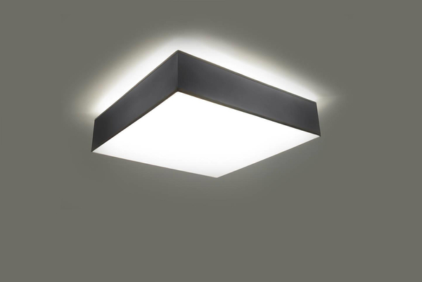Kinkiet LAMPA ścienna SL.0143 kwadratowa OPRAWA plafon sufitowy szary