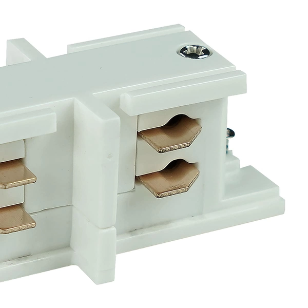 Łącznik prosty trójobwodowy Tracer 3608 TK Lighting do szynoprzewodu biały