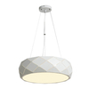 LAMPA wisząca REUS LP-8069/1P WH Light Prestige geometryczna OPRAWA okrągła zwis metalowy biały