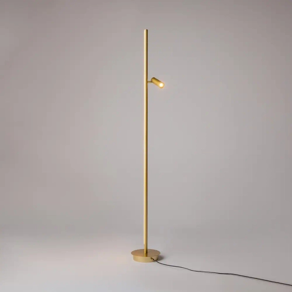 Lampa stojąca do czytania Thin MOD395FL-L28BS3K LED 14W 3000K mosiądz