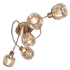 Lampa na sufit Josefa 1281050 Nave crystals glamour do jadalni srebrna