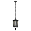 Zewnętrzna lampa wisząca Chicago K-8216 Kaja IP44 metalowa szklana czarna