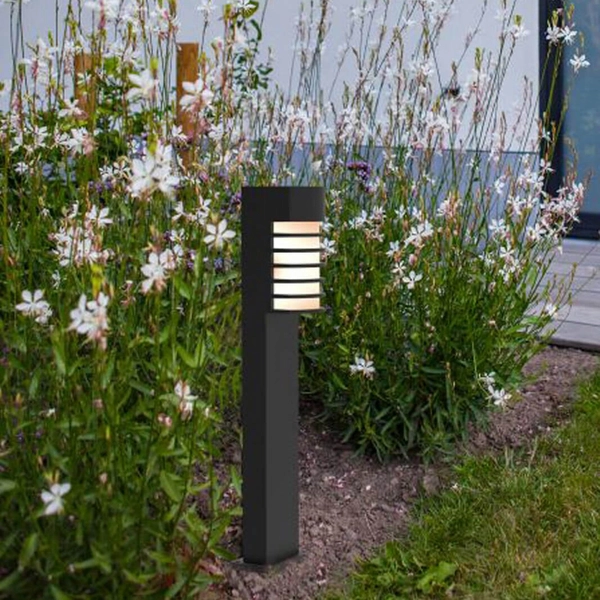 Stojąca lampa ogrodowa FULTON 7207601012 Lutec IP44 słupek metalowy czarna