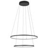 Zwisowa lampa salonowa Circolo 10864 Nowodvorski LED 35W 4000K czarna